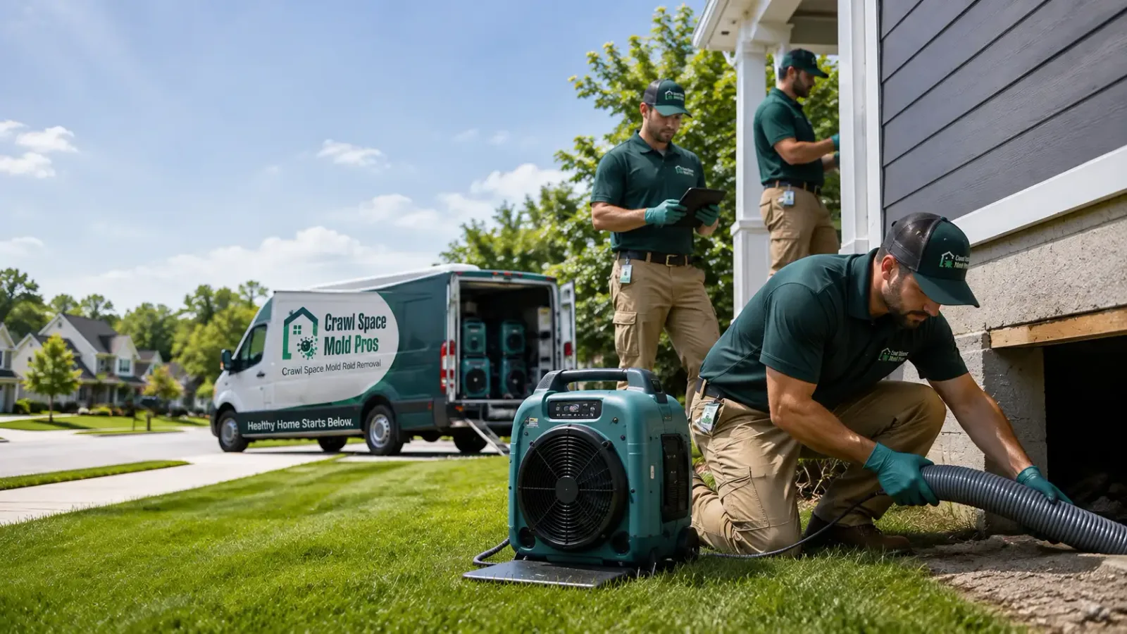 Crawl Space Mold Removal in Plover, IA